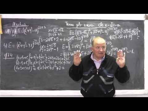 1/2 Lectia 893 - Calcul expresie Formule calcul prescurtat Semnele la algebra Termeni asemenea Cls 7