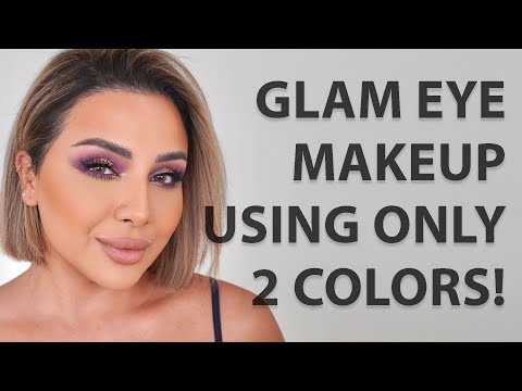 HOW TO DO A GLAM EYE LOOK USING ONLY 2 COLORS | NINA UBHI