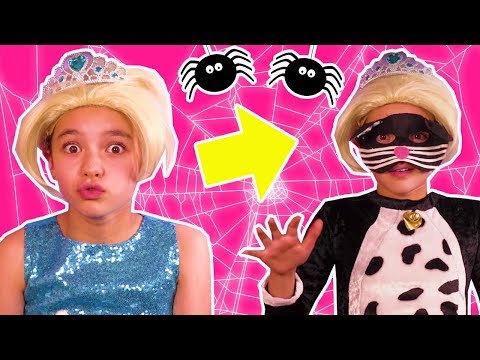 KITTYZUZAA SPECIAL 😺 PRINCESS TURNS INTO A CAT BY MAGIC 😺 Princesses In Real Life Video