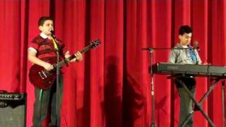 Dalton and Dylan perform &quot;Fly With Me&quot; at school Talent show - March 2010.mp4