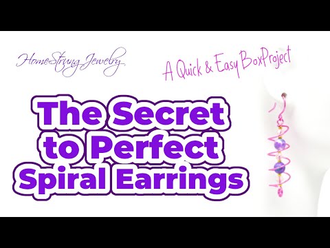 Perfect Spiral Earrings Every Time