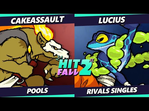 Hitfall 2 - CakeAssault (Forsburn) Vs. Lucius (Ranno) Rivals of Aether - RoA
