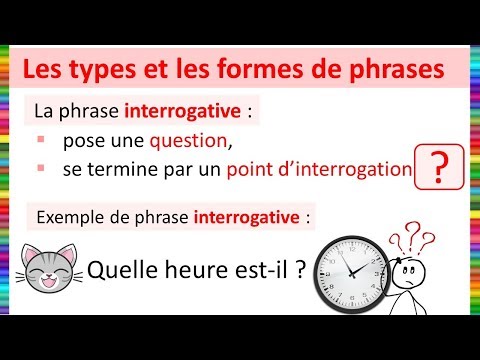 Les types et les formes de phrases