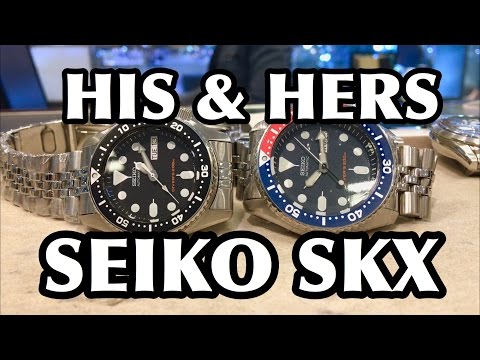 His and Hers Seiko SKX watches SKX009 SKX013
