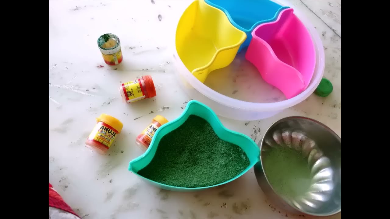 how to make glitter sand for rangoli designs by aarti gupta