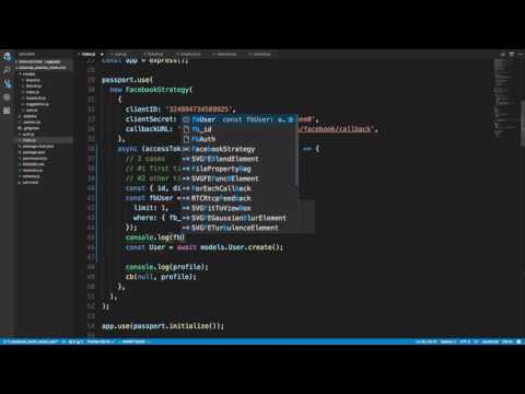 How to store a Facebook OAuth user in PostgreSQL