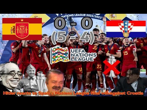 Hitler reacts to Spains Nations League final win against Croatia