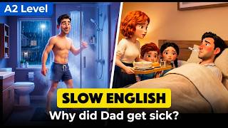 SLOW ENGLISH | DON'T TAKE A LATE SHOWER | Slow English Story | English Story for Beginners A2 Level