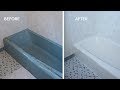 BEFORE & AFTER: How to Paint a Bathtub and Clean It. Does It Last?? - Thrift Diving BEFORE & AFTER: How to Paint a Bathtub and Clean It. Does It Last?? - Thrift Diving