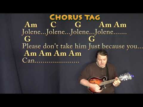 Jolene (Dolly Parton) Mandolin Cover Lesson in Am with Chords/Lyrics