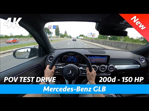 Mercedes-Benz GLB 2020 - POV test drive in 4K | 200d - 150 HP, 0 - 100 km/h, off-roading