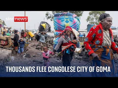 Sky News team witnesses Congolese soldiers surrendering as rebels take Goma