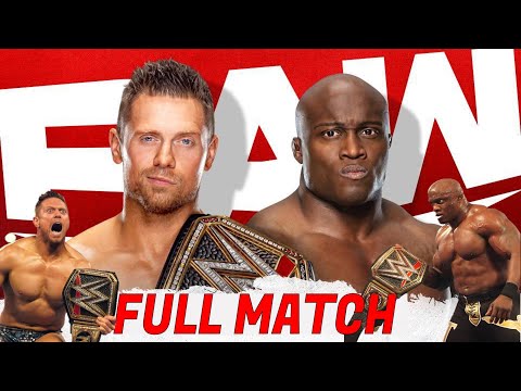 FULL MATCH Bobby Lashley vs The Miz WWE CHAMPIONSHIP lumberjack MATCH RAW 1 March 2021