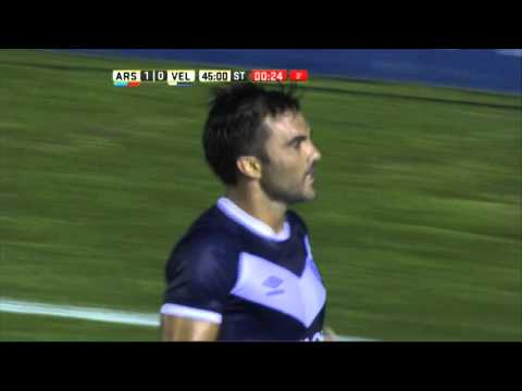 Pellegrino salvó en el final. Arsenal 1 - Vélez 0. Fecha 6. Primera División 2016.