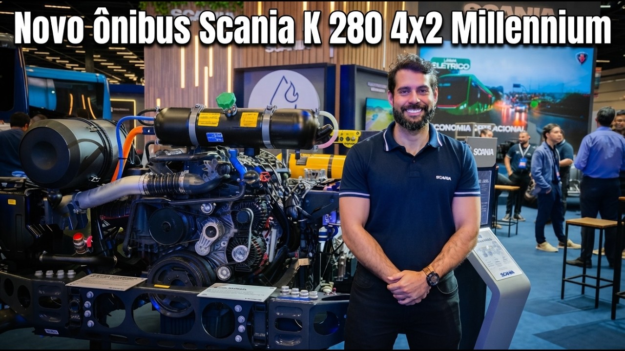 Scania lança ônibus a biometano com cilindros de fibra de carbono | Walkaround Frota&Cia