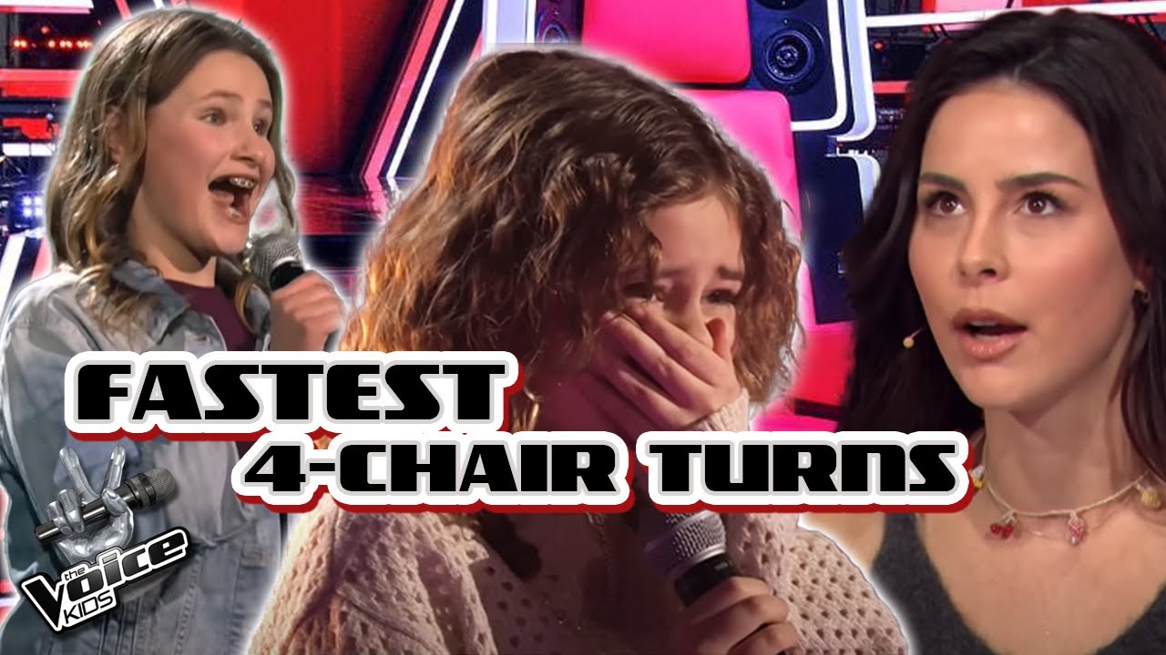 FASTEST 4-CHAIR Turns on the Voice Kids 2024! | The Voice Kids 2024