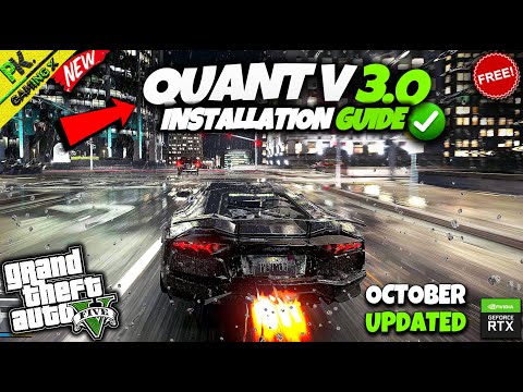 How To Install QuantV 3.0 Graphics Mod In GTA 5 || October 2025 Updated || Quant V Mod for Free!!😍