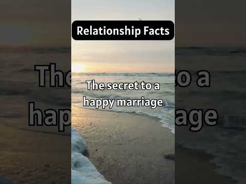 The secret to a happy marriage #marriage #facts #love iage