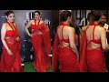 Raveena Tandon Looks So Slaying In Red Saree At ELLE Awards 2024