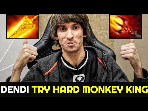 DENDI Radiance Monkey King vs Dagon 5 Build Puck Try Hard Intense Game 7.26 Dota 2