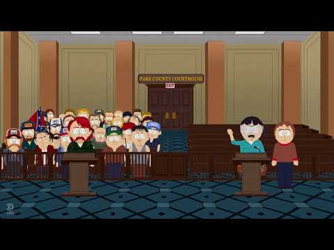 South Park White People Renovating House Confederate Flag Bee in Courtroom GIF
