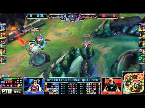 Origen vs Unicorns of Love - Día 3 - Mapa 1 - LCS EU Regional Qualifier 2015 - Español