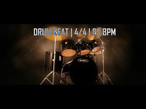 Drum beat in 4/4 at 83 BPM