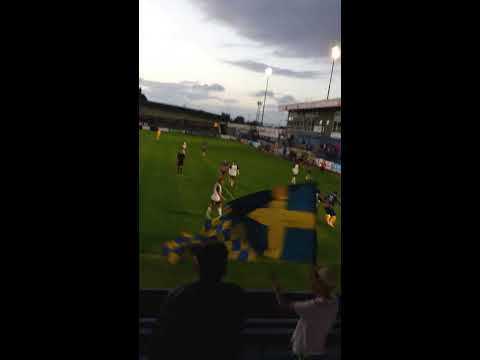 Shrewsbury fans at Telford- Paul Hurst barmy army