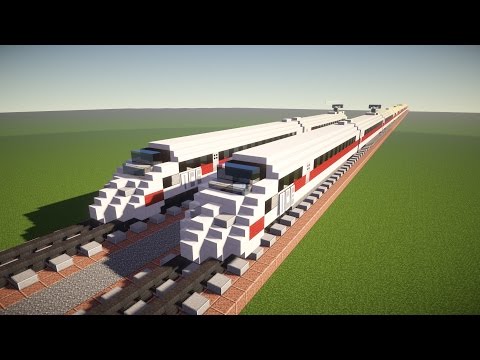 CraftyFoxe - Minecraft Deutsche Bahn ICE 3 High Speed ​​Train Tutorial