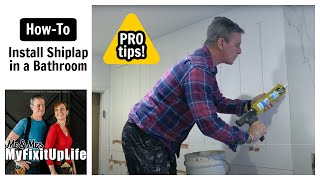 Pro Tips: How to Install Shiplap in a Bathroom Remodel