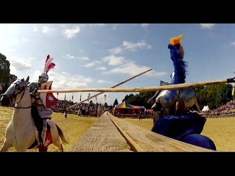 Ritterturnier: Reiter beim Lanzenstechen verletzt