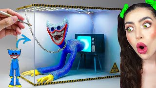 REAL LIFE Nightmare Huggy Wuggy DIORAMA?! (POPPY PLAYTIME CHAPTER 3, STUCK IN LABORATORY!)