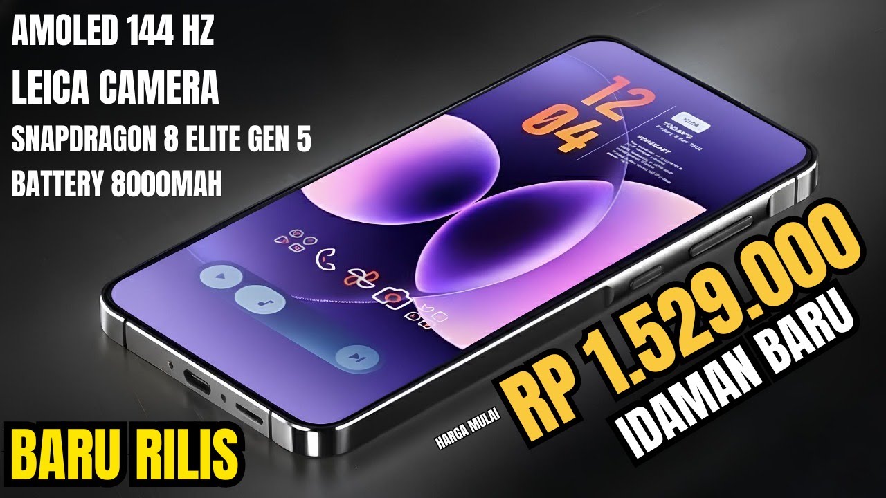 BARU RILIS‼️RAM 12/512 GB + 8000mAh | HP TERBARU RESMI NOVEMBER 2025