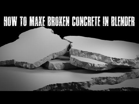 How To Make BROKEN CONCRETE in Blender... WITHOUT Sculpting!