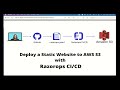 Deploy a Static Website to AWS S3 Using RazorOps CI/CD