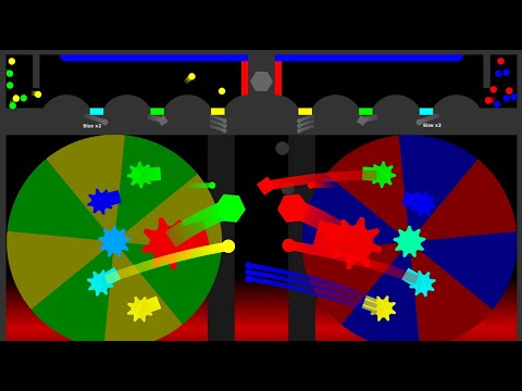 Destroy The Enemy's core - Tournament | Core Destruction In Algodoo