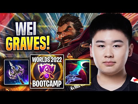 WEI LITERALLY GOD MODE WITH GRAVES! - RNG Wei Plays Graves JUNGLE vs Rengar! | Bootcamp 2022
