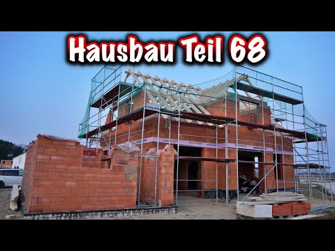 House construction part 68! (Roof truss is installed) ElektroM