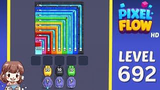 Pixel Flow Level 692 Solution Walkthrough