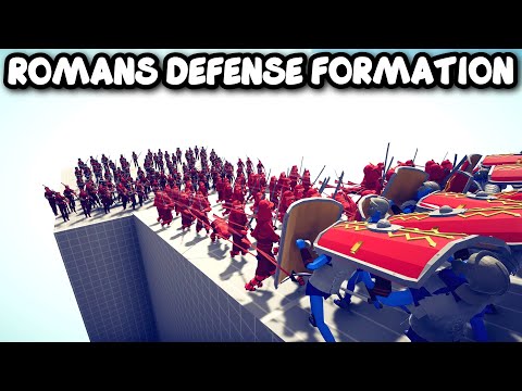 ROMANS DEFENSE FORMATION Vs EVERY UNITS - TABS - Totally Accurate Battle Simulator