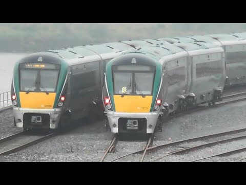 Irish Rail 22000 Class Intercity Train 22259 Departing Waterford Station