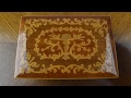 Reuge Italian Inlaid Wood Music Box Demonstration