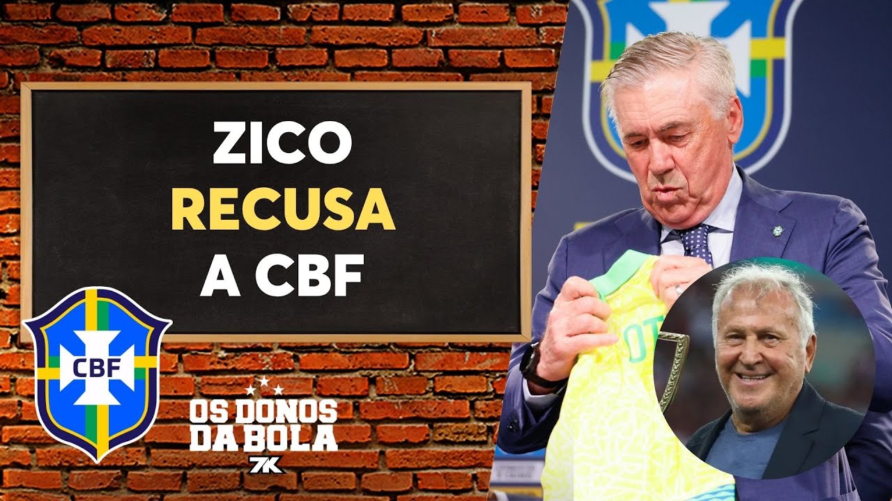 Zico recusou convite para trabalhar com Ancelotti na Seleção, diz Neto