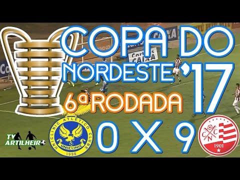 [Copa do NE '17] 6ª Rodada | Uniclinic AC 0 X 9 Náutico-PE | TV ARTILHEIRO