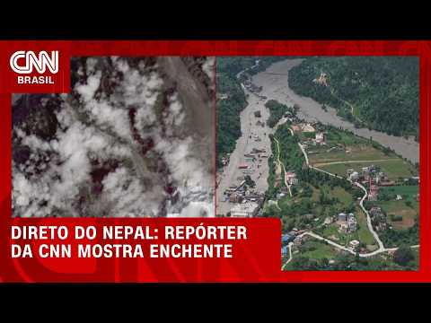 Repórter da CNN mostra impacto no Nepal após enchente | LIVE CNN
