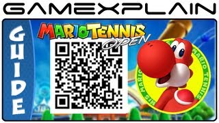 Mario Tennis Open - Red Yoshi QR Code (Secrets Characters & Unlockables)