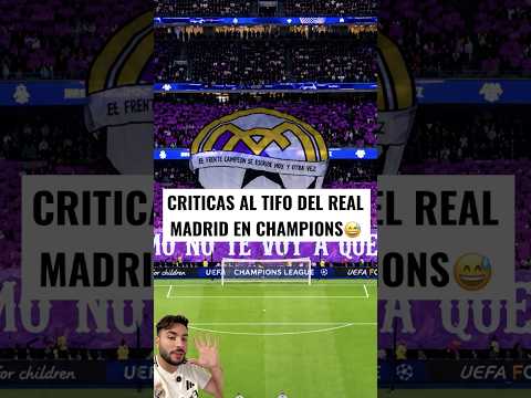 🤔 EL TIFO DEL REAL MADRID EN EL SANTIAGO BERNABÉU PARA LA CHAMPIONS LEAGUE