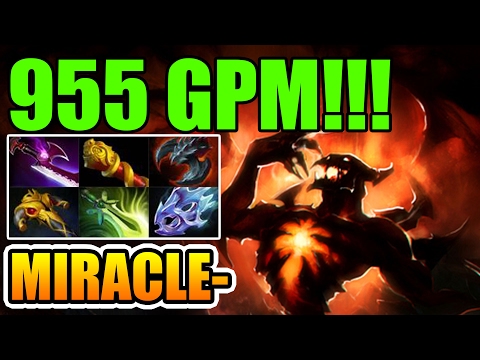 Miracle- [Shadow Fiend] ALMOST 1000 GPM!!! 9100 MMR GOD - Dota 2 7.01