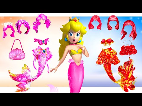 Princess Peach Gets a MERMAID Glow Up | Style wow