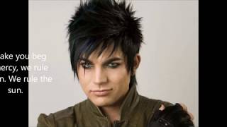 Beg For Mercy- Adam Lambert Lyric Video.